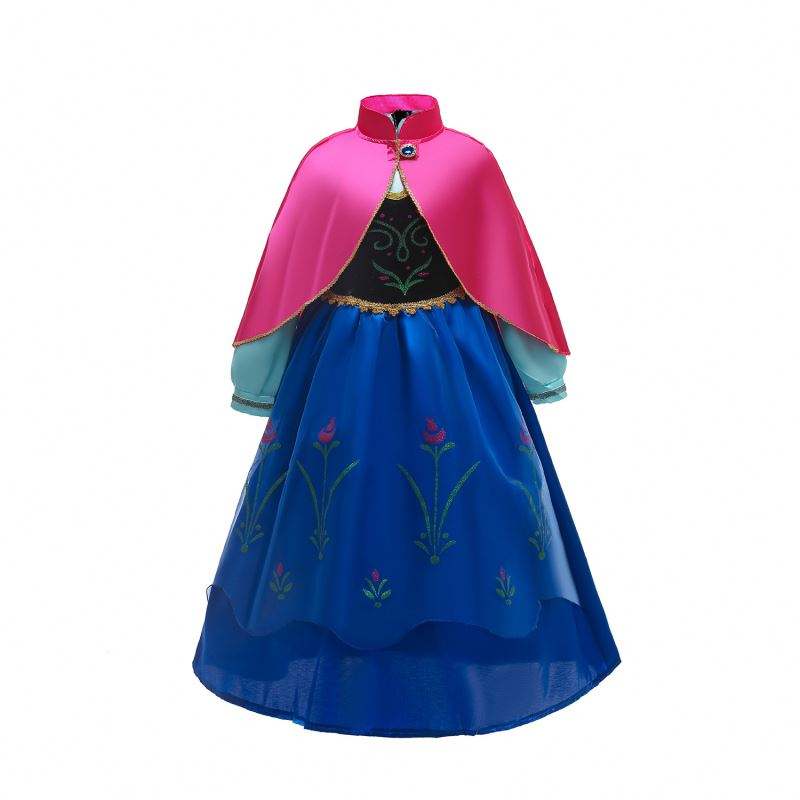 Baige Anna Elsa Cosplay Dress Fairy Tale Halloween Dressesプリンセスアンナパーティーパフォーマンス衣装