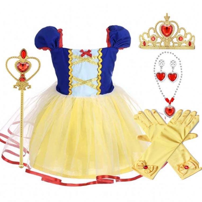 2022ベイビーリトル幼児の女の子プリンセススノーホワイトハロウィーンコスチュームガールズドレスhcsw-003
