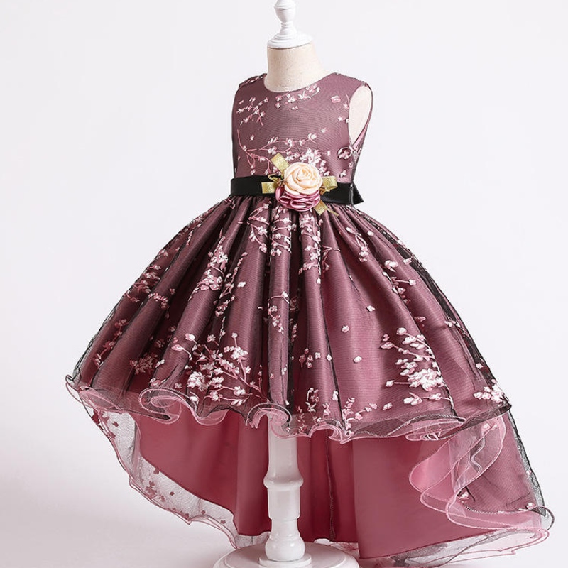 2022ページェントヴィンテージドレスキッズパーティー女の子のための最初の花嫁介添人のドレス