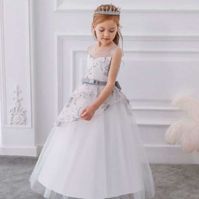 誕生日のプリンセスボールガウンファッションガールの高品質の長いドレス\\\\ \'sドレスlp-250