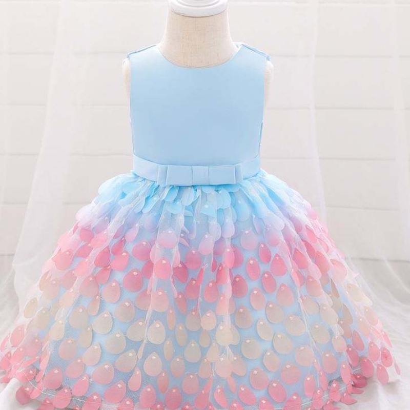 Baige Amazon Top Sale Mermaid Sequin Dress Princess Girls Party Dresses One Piece Girls Party Dresses