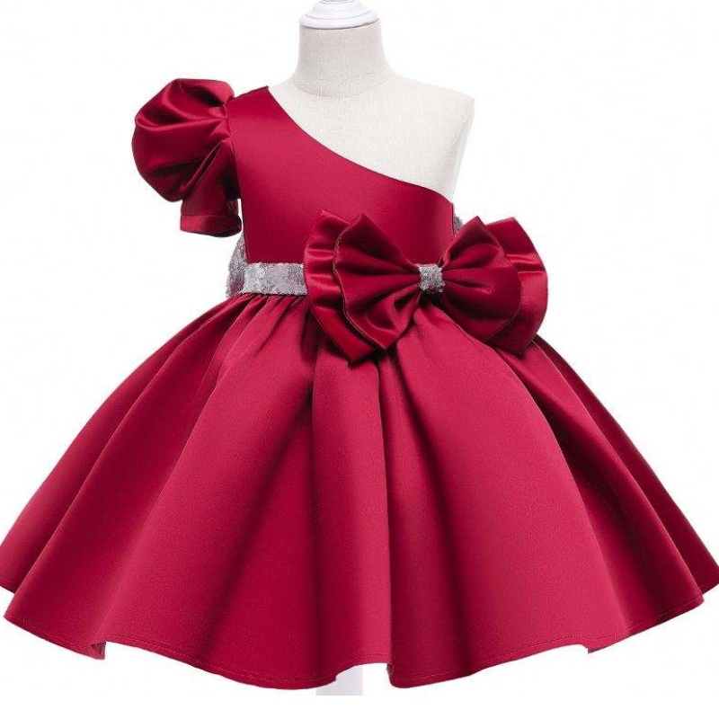 バイジェフラワースパンコールガールズサマードレスパーティーバースデーガールドレストレーディングキッズ服l0821