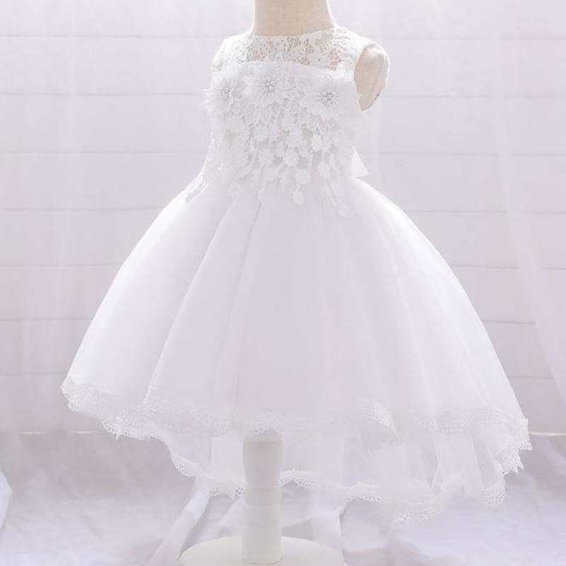 Baige Wholesale Girls Wear Wear Closes Chids新しいトレイルドレスデザインベビーパーティーガウンt1938xz