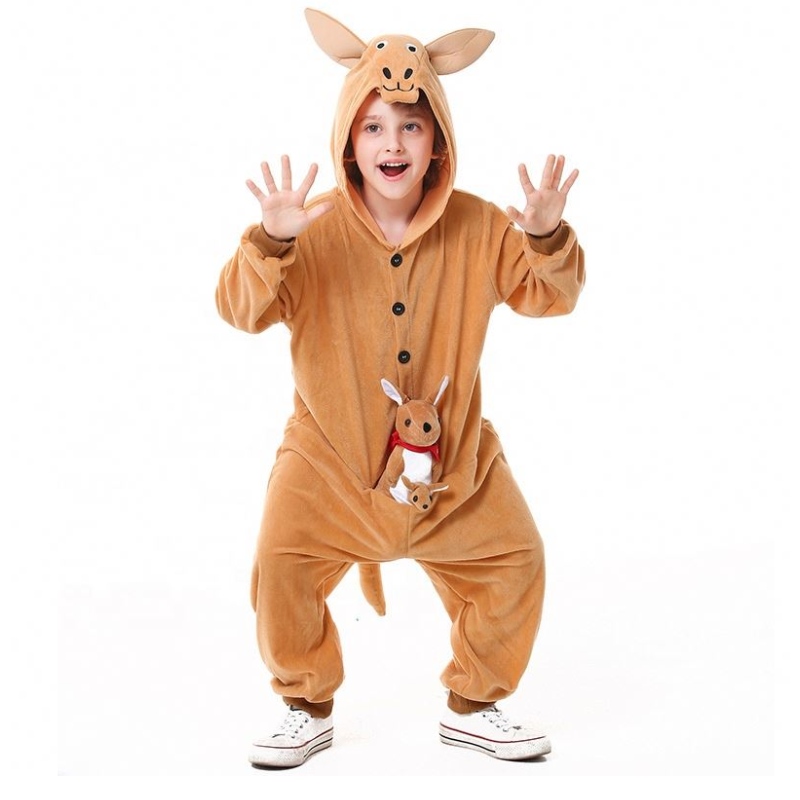 子供の日のコスプレの赤ちゃんの親子の動物ドレス子供\\\\ \'sヘッドカンガルーマスコットコスチューム
