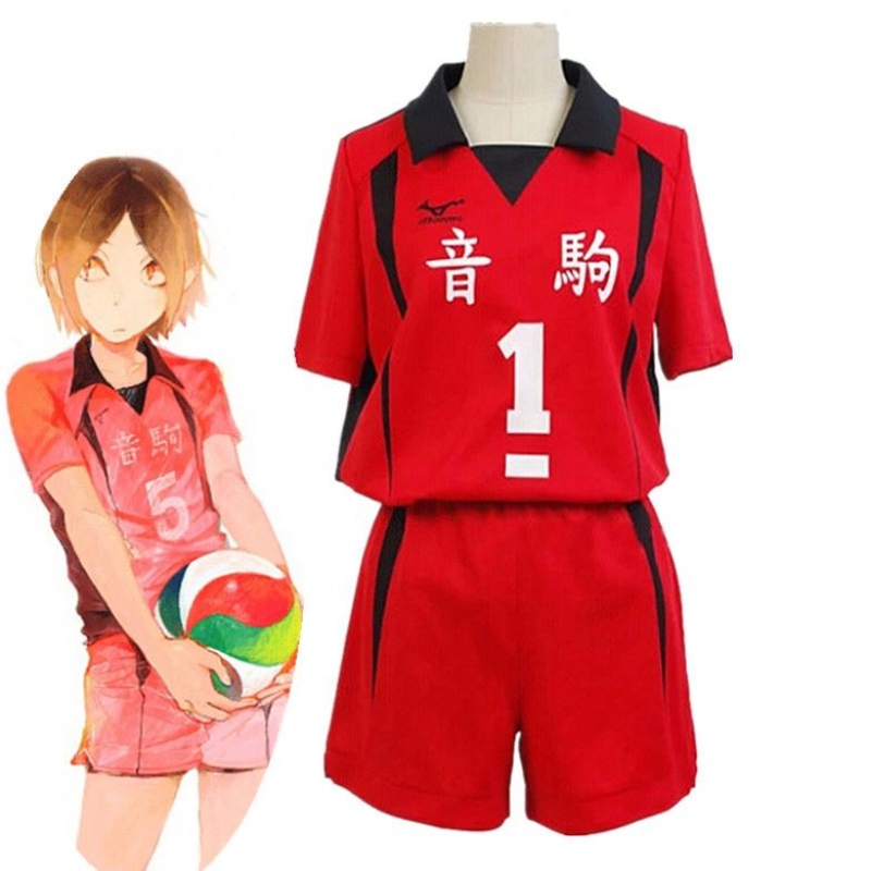 アダルトハイキュウネコマ高校#5 1 Kenma Kozume Kuroo Tetsuro Cosplay Haikiyu Bolley Balle Team Jersey Sportswearユニフォーム