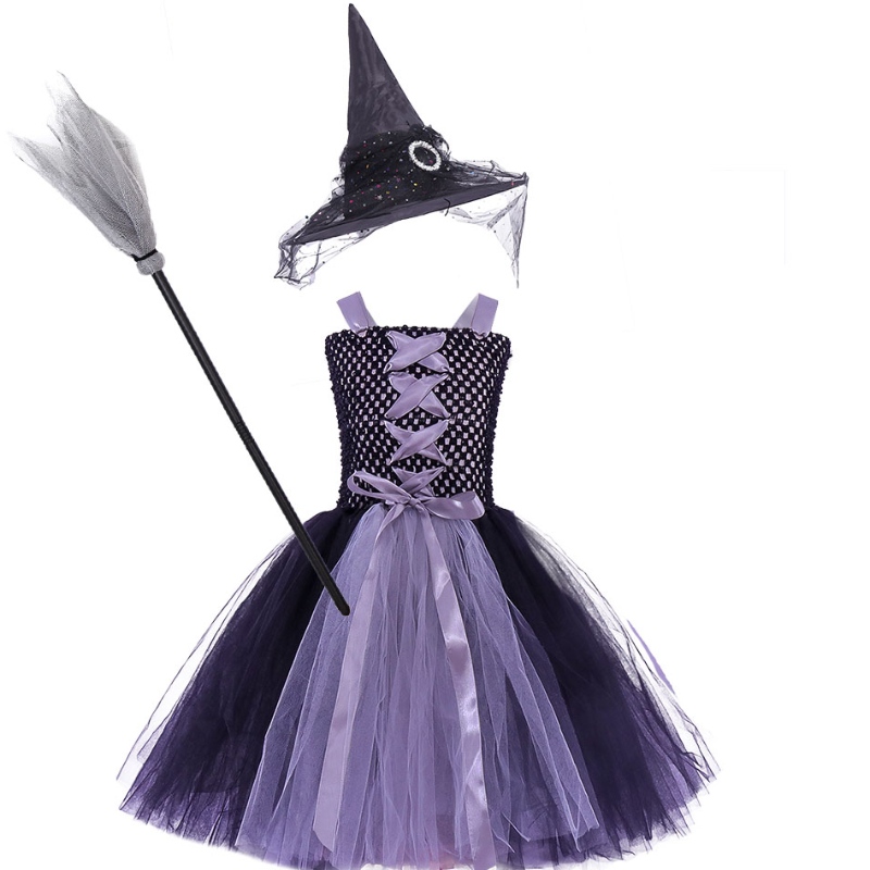 Amazon Hot Seller Novelties Child \\\\ \'s Classic Witch Costume Dress and Hat x-xxl